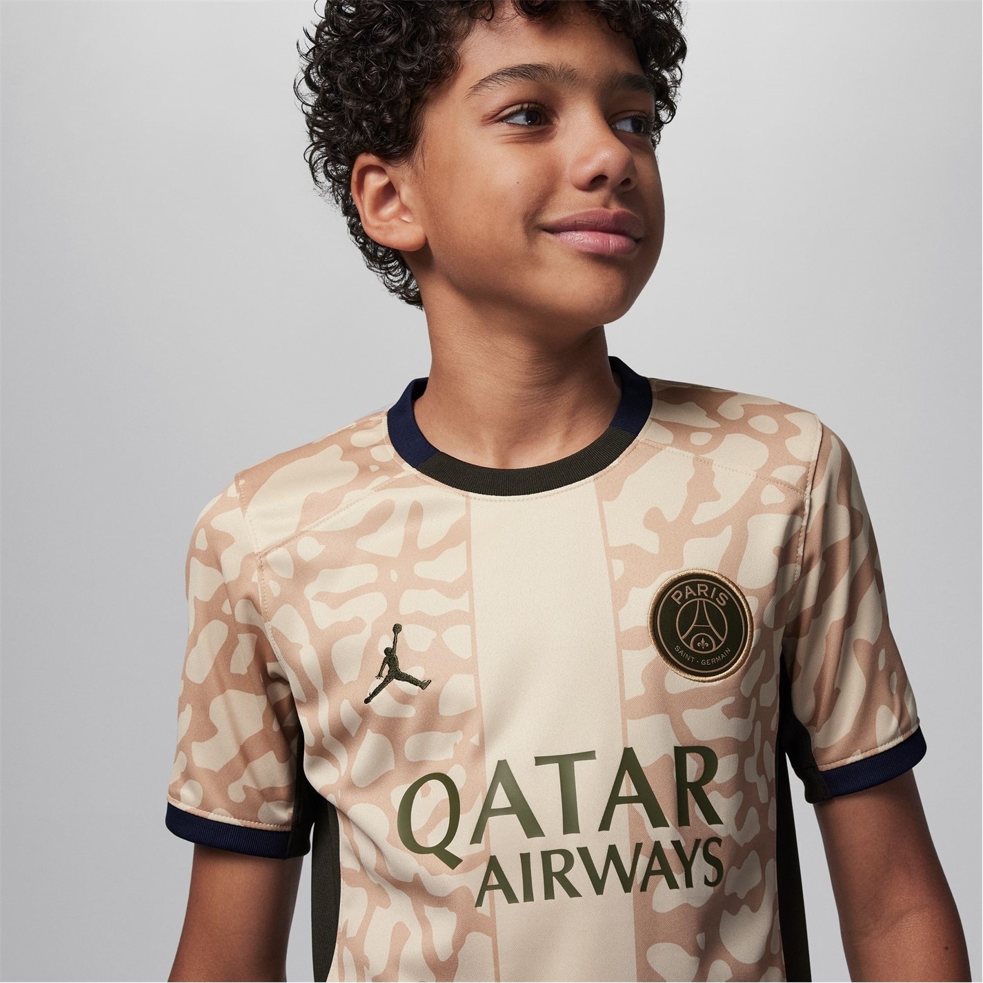 Tricou de joc Nike Paris Saint-Germain x Jordan Fourth Vapor 2023 2024 Juniors