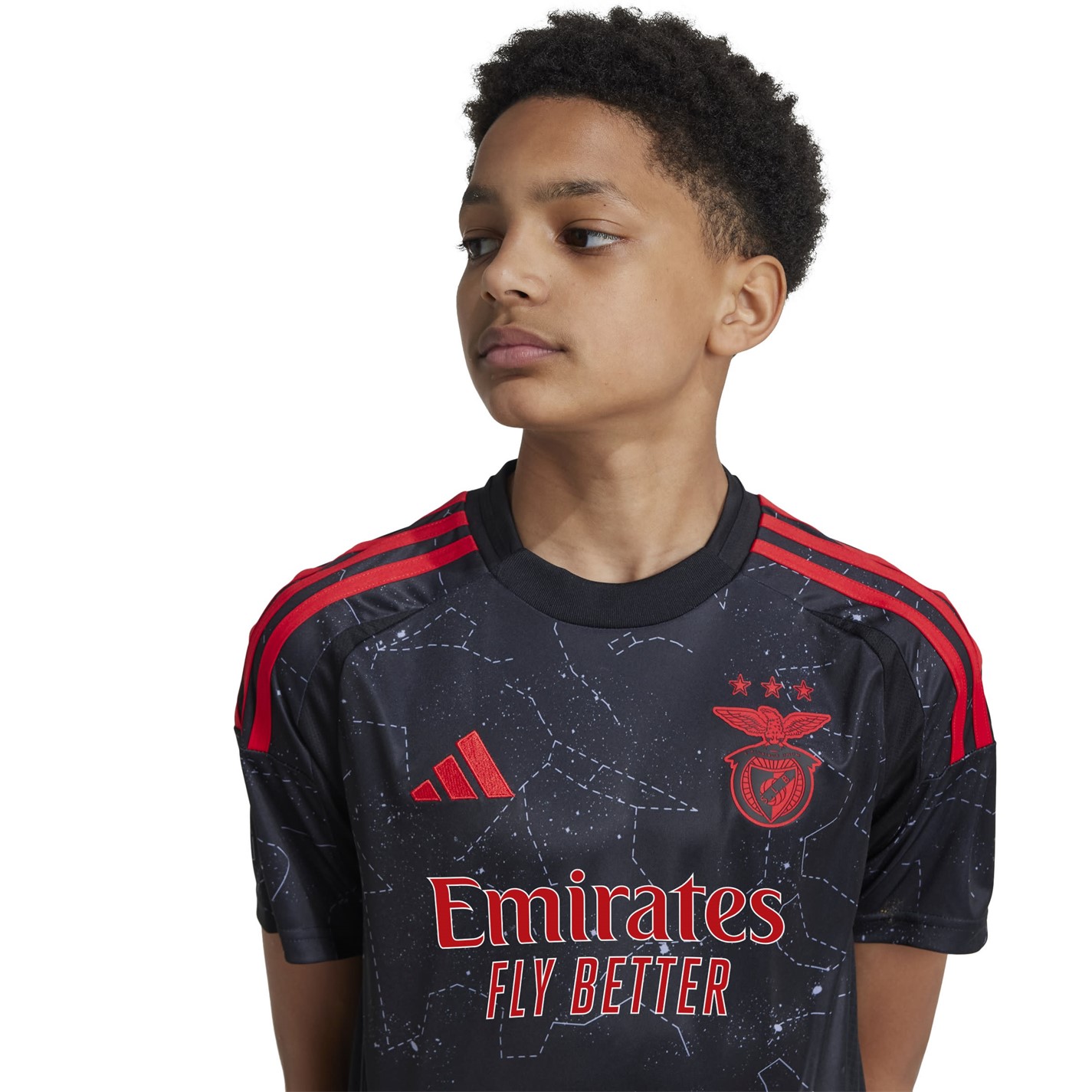 Tricou Deplasare adidas Benfica 2024 2025 Juniors negru