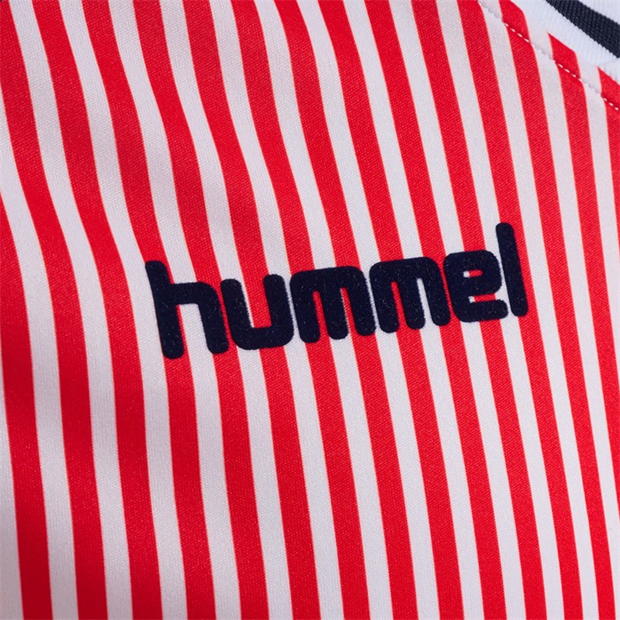 Tricou Deplasare Hummel Denmark 1986 Retro pentru adulti alb