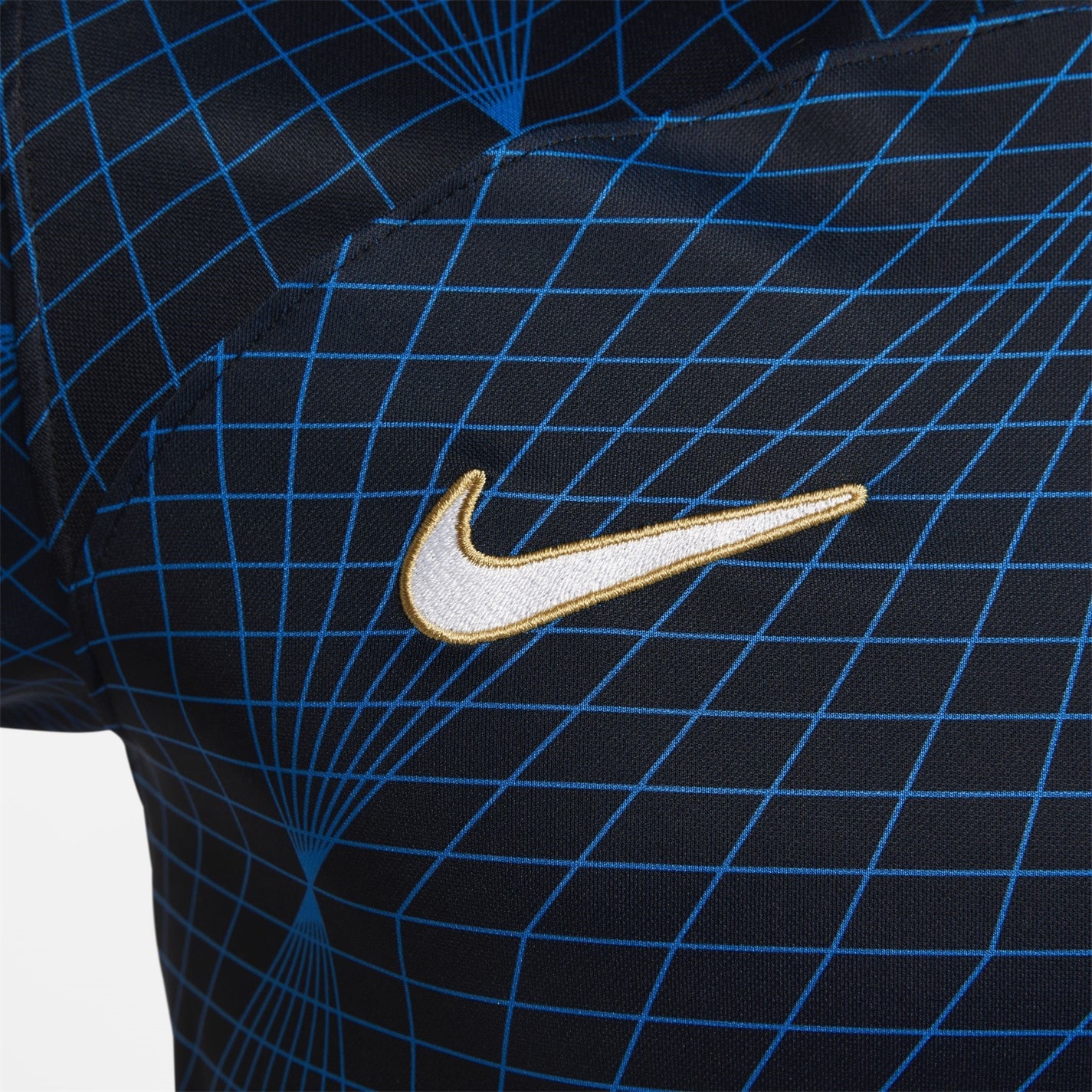 Tricou Deplasare Nike Chelsea 2023 2024 pentru adulti albastru auriu alb