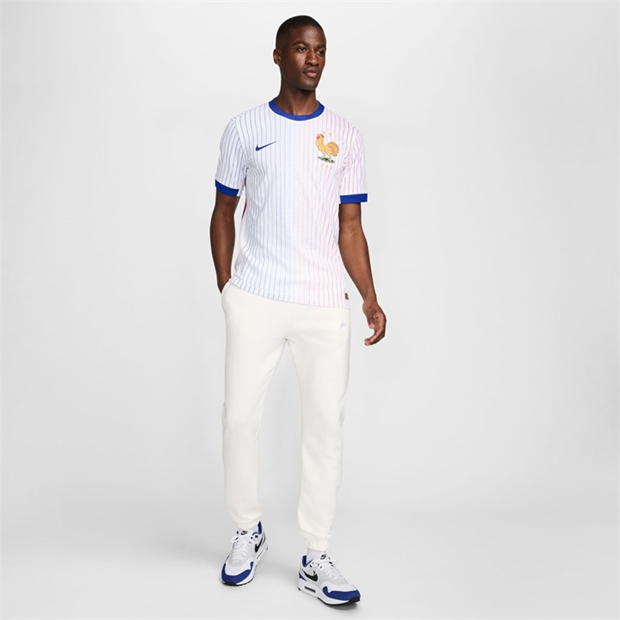 Tricou Deplasare Nike Franta Authentic 2024 pentru adulti alb albastru