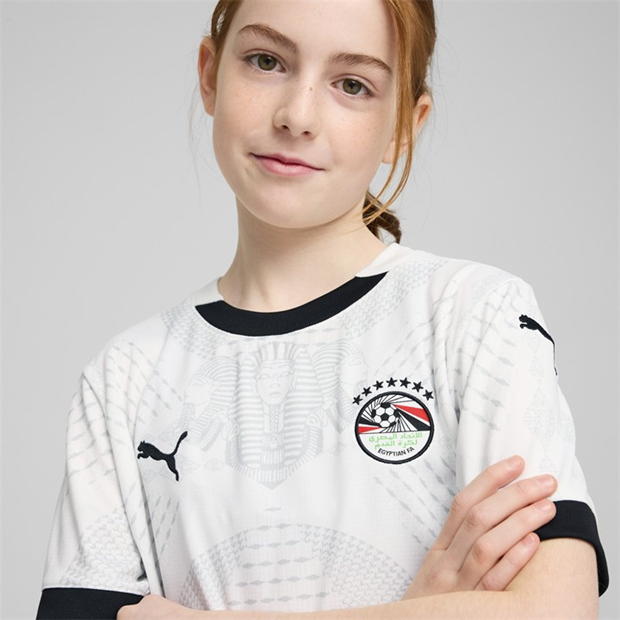 Tricou Deplasare Puma Egipt 2025 Juniors alb bej