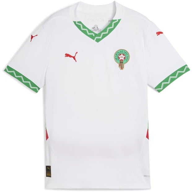 Tricou Deplasare Puma Morocco 2025 Juniors alb verde