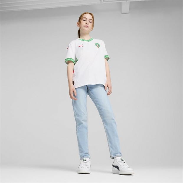 Tricou Deplasare Puma Morocco 2025 Juniors alb verde