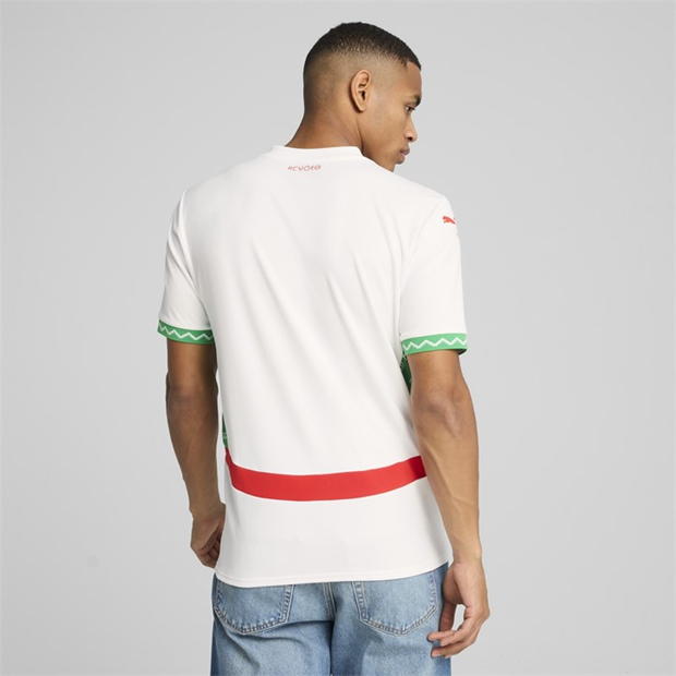 Tricou Deplasare Puma Morocco 2025 pentru adulti alb verde