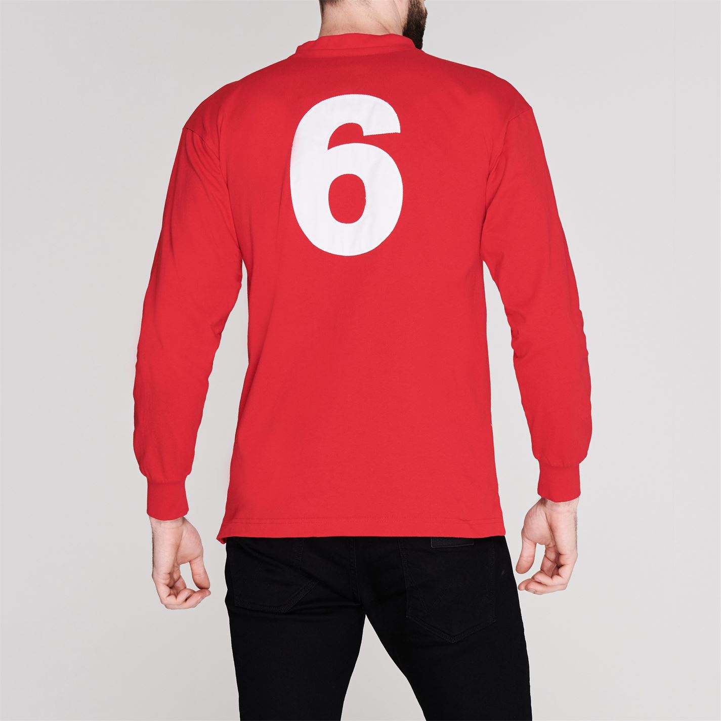 Tricou Deplasare Score Draw Anglia 1966 pentru Barbati away rosu