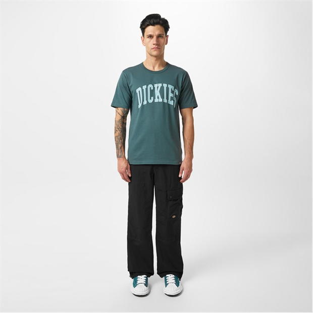 Tricou Dickies Aitkin verde srf negru