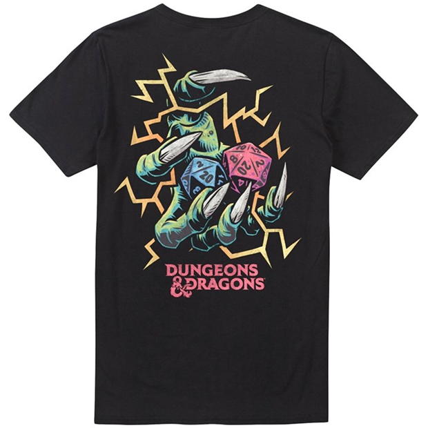 Tricou Dungeons and Dragons High cu role negru