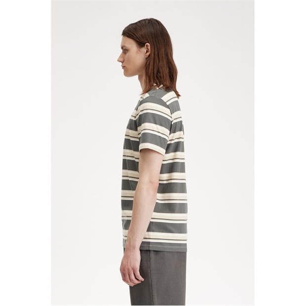 Tricou dungi Fred Perry Fred barbati verde bej