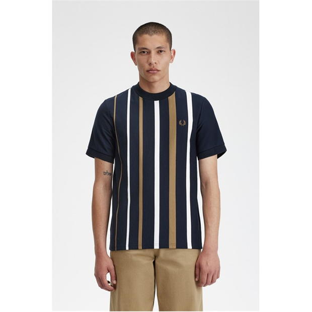 Tricou dungi Fred Perry Fred Grad barbati bleumarin