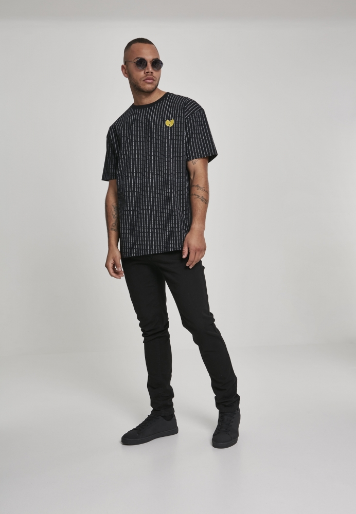 Tricou dungi Wu Wear Pin negru