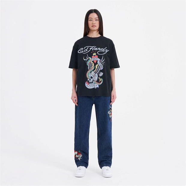 Tricou Ed Hardy Ed Nyc Top dama negru