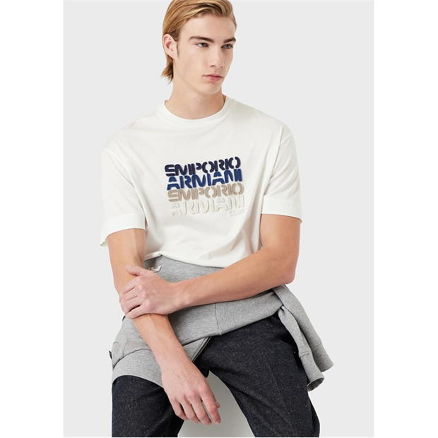 Tricou EMPORIO ARMANI Emporio pentru barbati bej crem