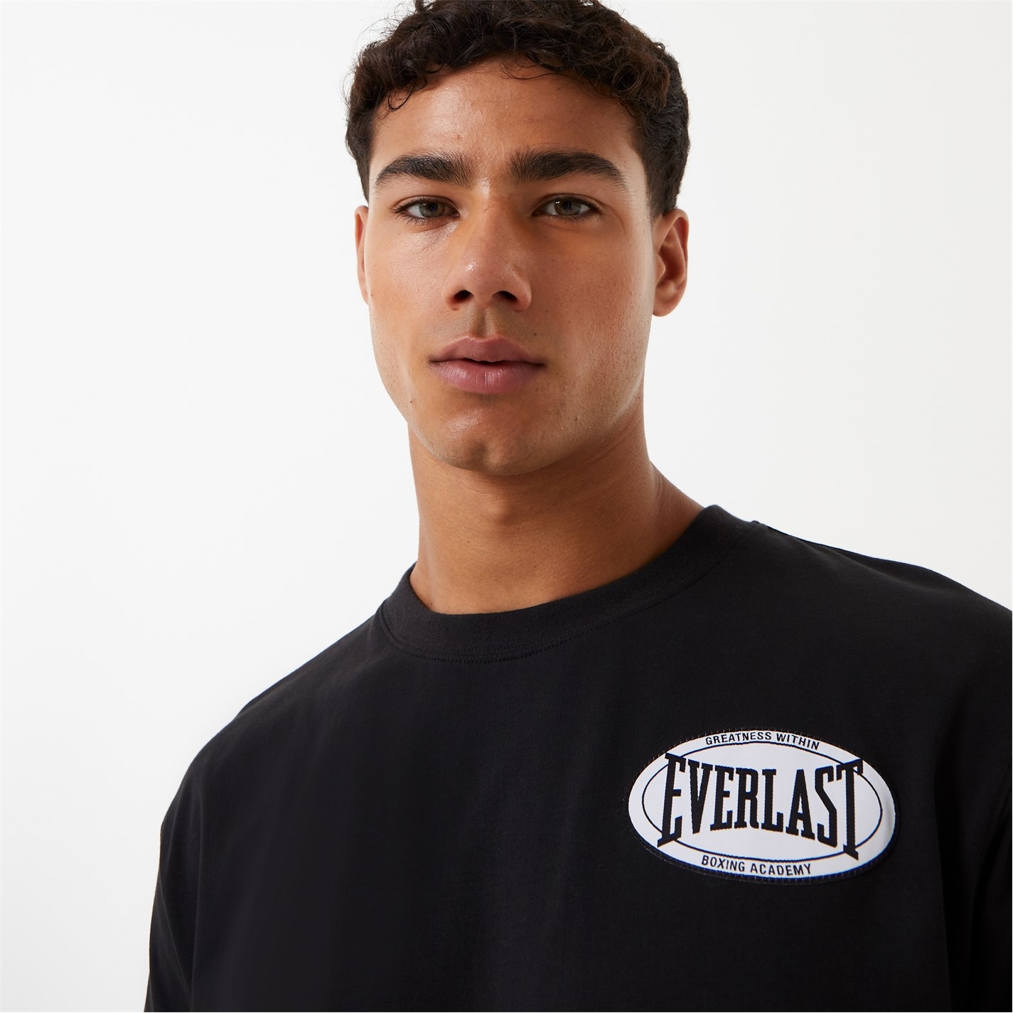 Tricou cu imprimeu Everlast Warp negru