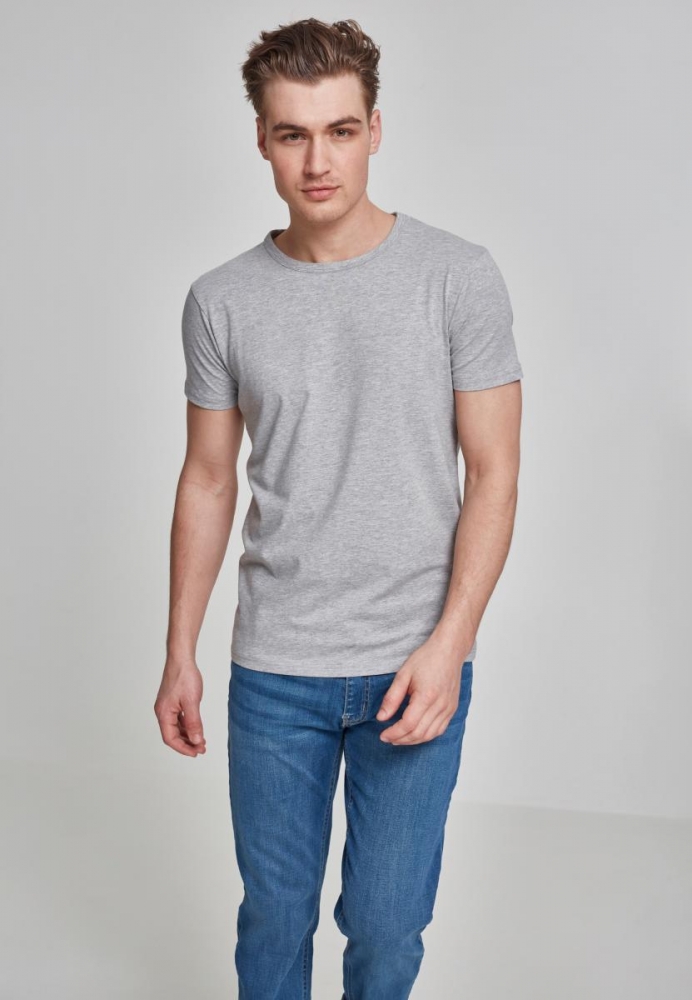 Tricou Fitted Stretch gri Urban Classics