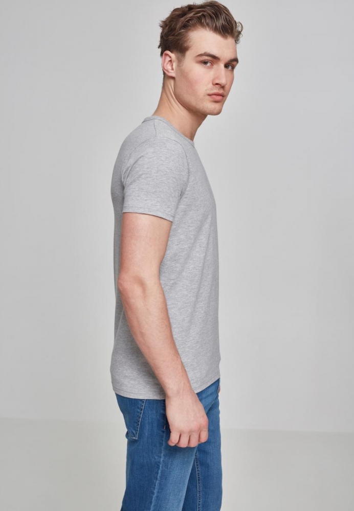 Tricou Fitted Stretch gri Urban Classics