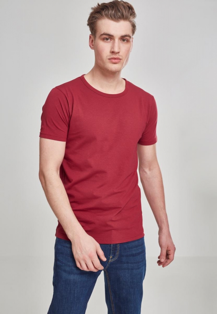 Tricou Fitted Stretch visiniu Urban Classics