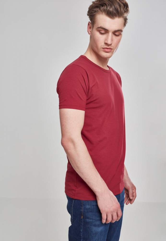 Tricou Fitted Stretch visiniu Urban Classics