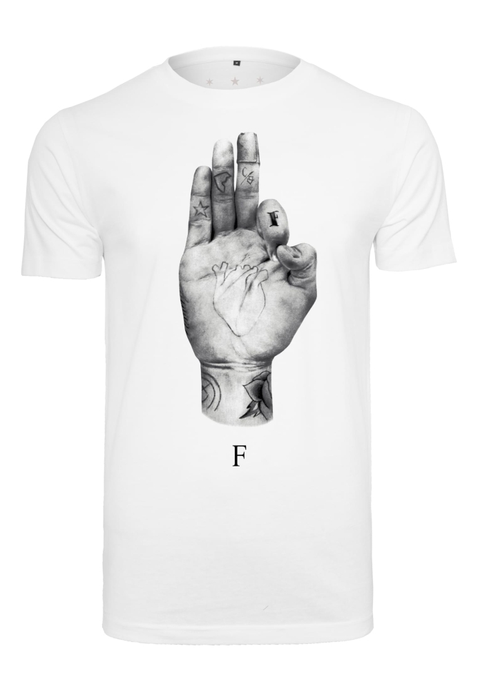 Tricou FMS Sign Lights alb Mister Tee