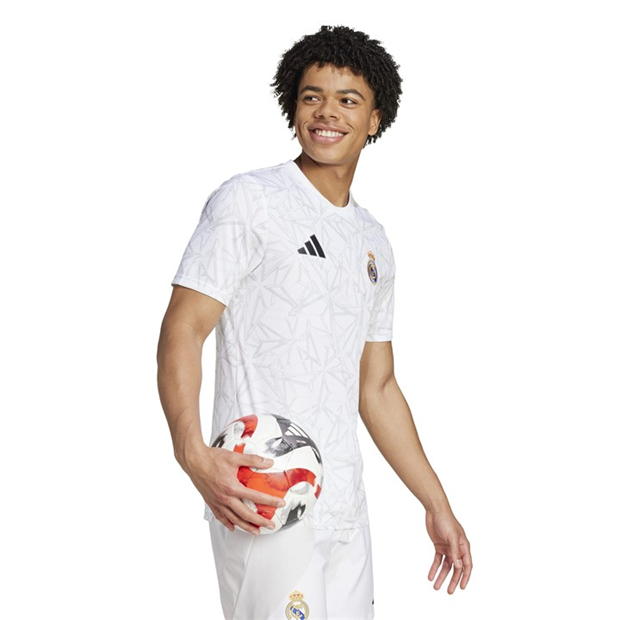 Tricou fotbal adidas Real Madrid 2024 2025 pentru adulti alb