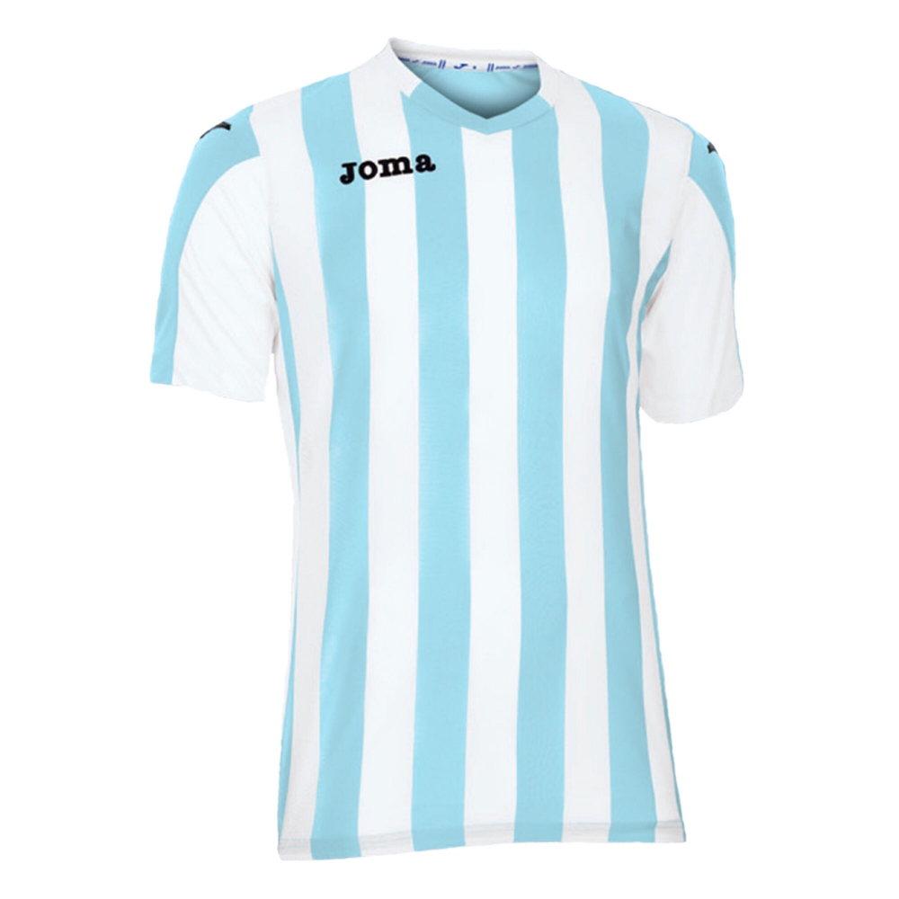 Tricou fotbal Copa Joma Sky albastru-alb cu maneca scurta bleumarin