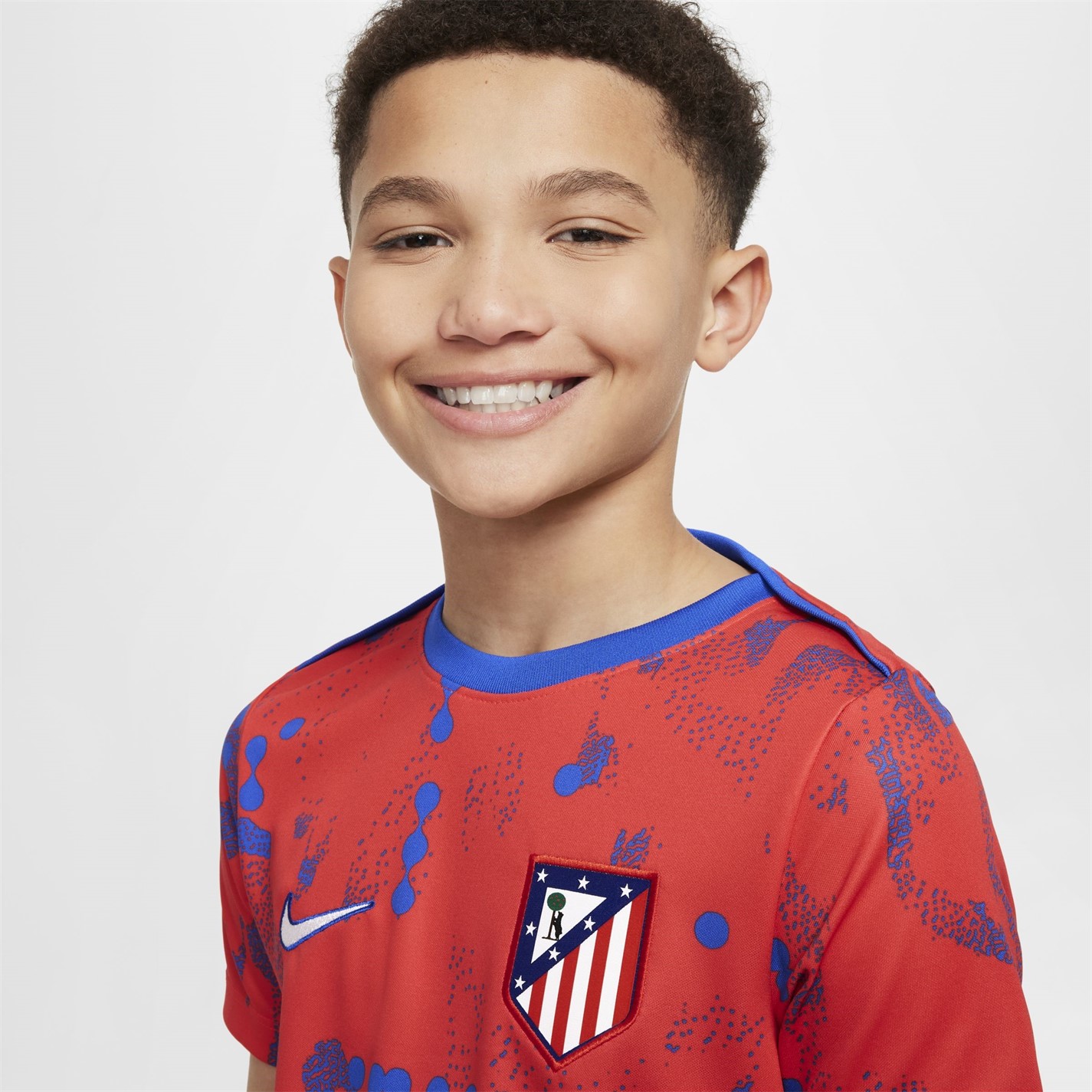 Tricou fotbal Nike Atletico Madrid Acasa 2024 2025 Juniors gri