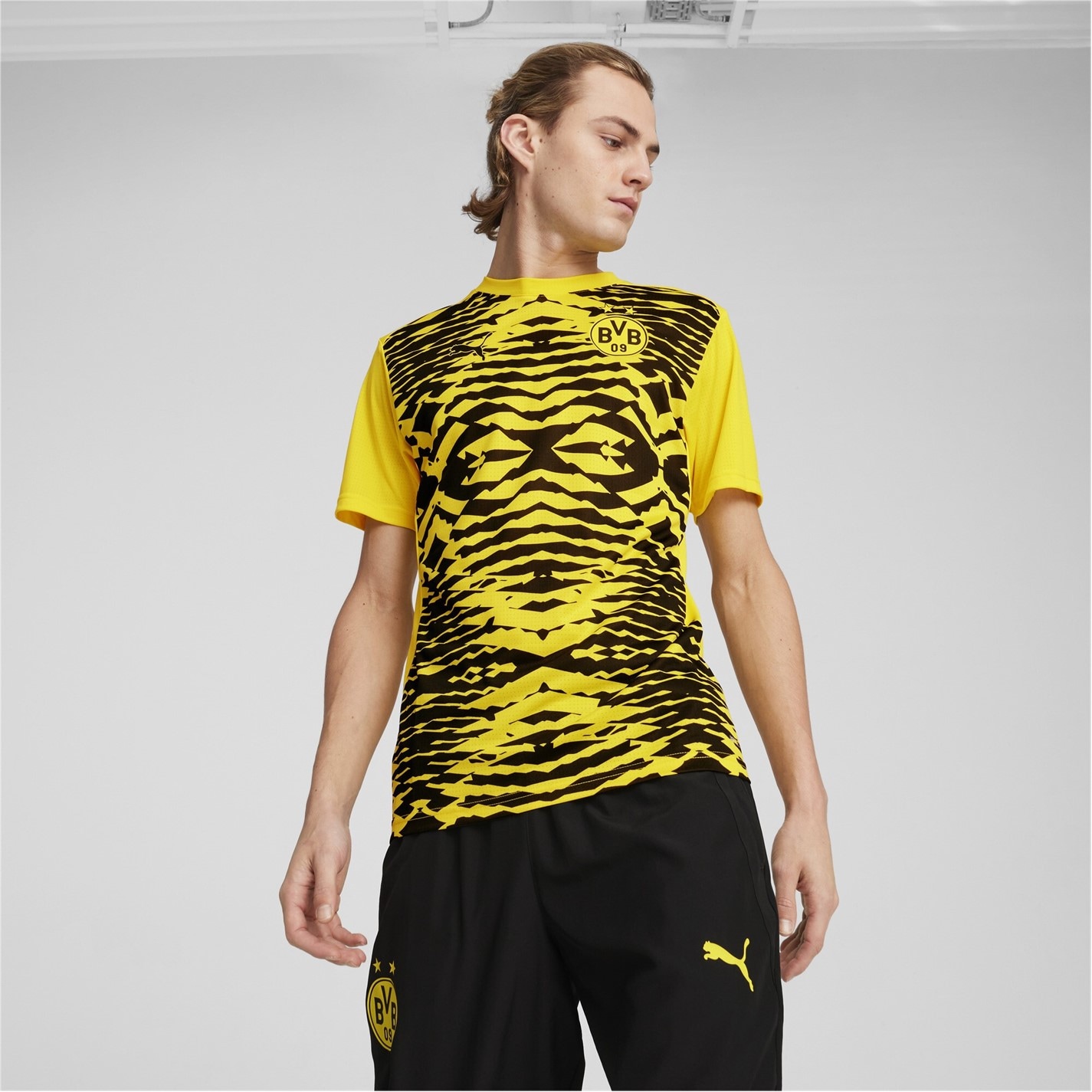 Tricou fotbal Puma Borussia Dortmund 2024 2025 pentru adulti galben