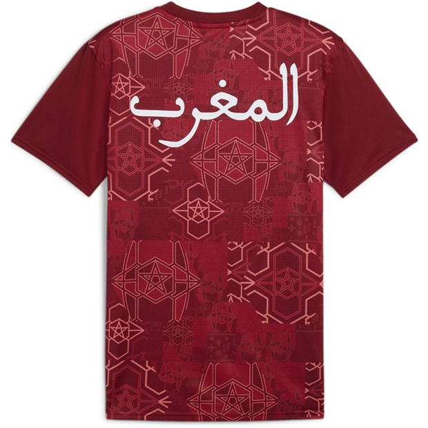 Tricou fotbal Puma Morocco 2025 pentru adulti rosu verde