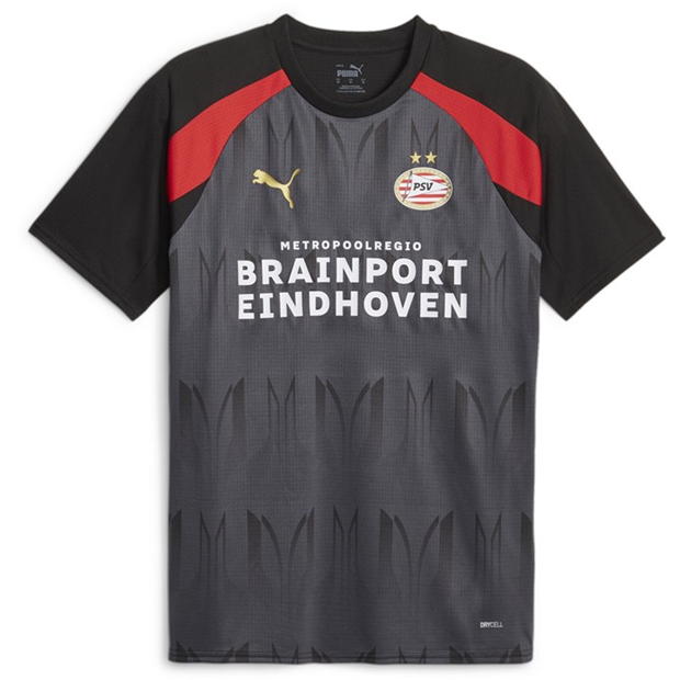 Tricou fotbal Puma PSV Eindhoven 2023 2024 pentru adulti rosu negru