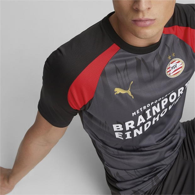 Tricou fotbal Puma PSV Eindhoven 2023 2024 pentru adulti rosu negru