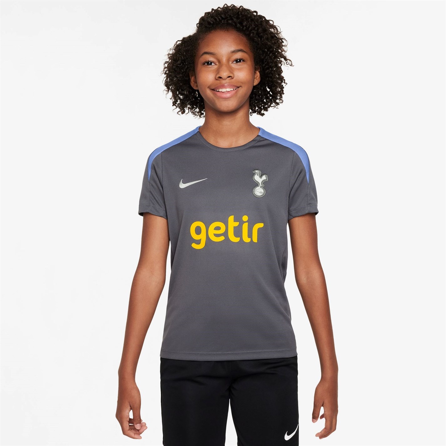 Tricou fotbal STRIKE Nike Tottenham Hotspur 2024 2025 Juniors gri