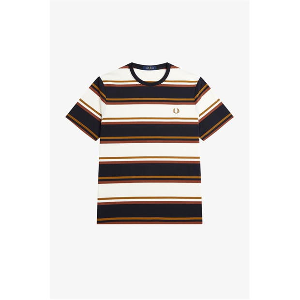 Tricou Fred Perry Bold cu dungi negru