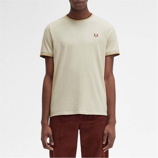 Tricou Fred Perry Twin Tipped bej