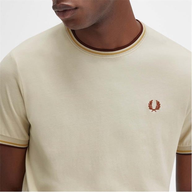 Tricou Fred Perry Twin Tipped bej