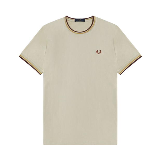 Tricou Fred Perry Twin Tipped bej