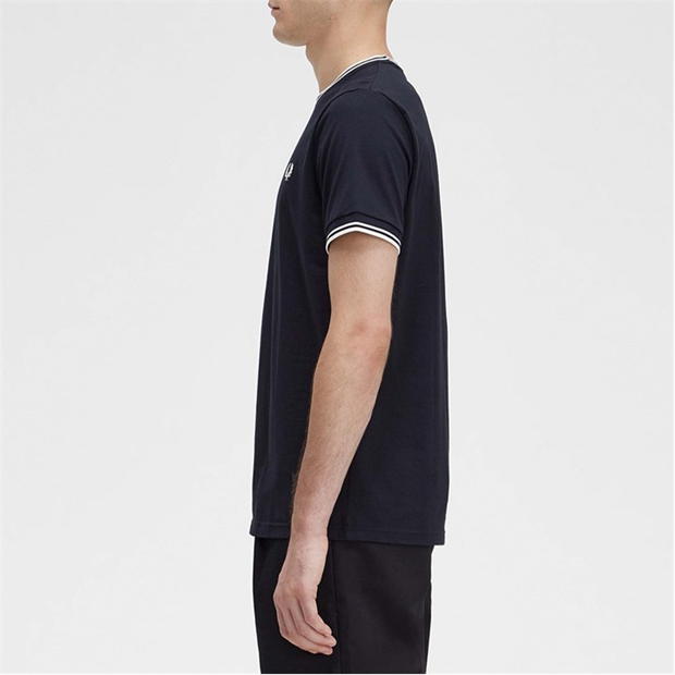 Tricou Fred Perry Twin Tipped negru