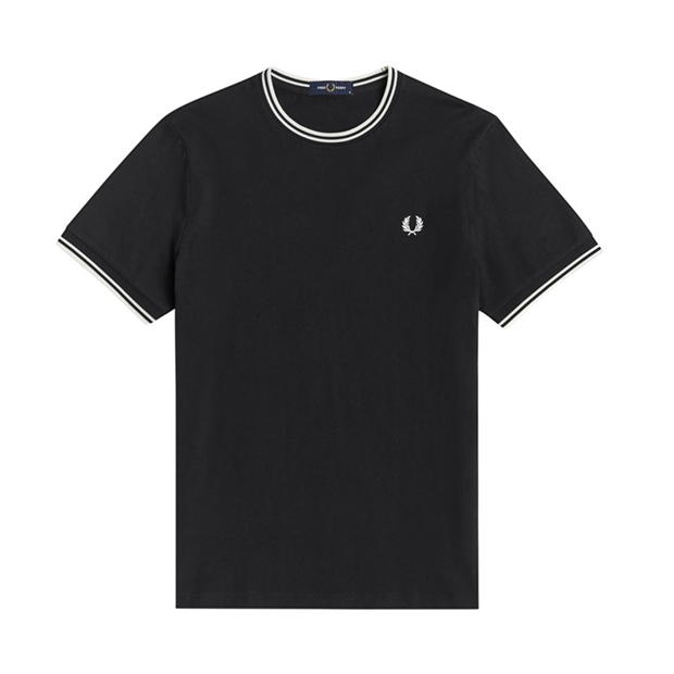 Tricou Fred Perry Twin Tipped negru