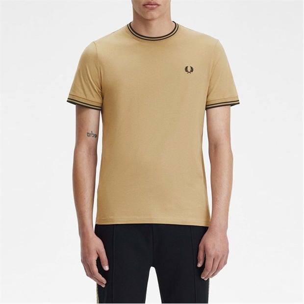 Tricou Fred Perry Twin Tipped warm stne negru