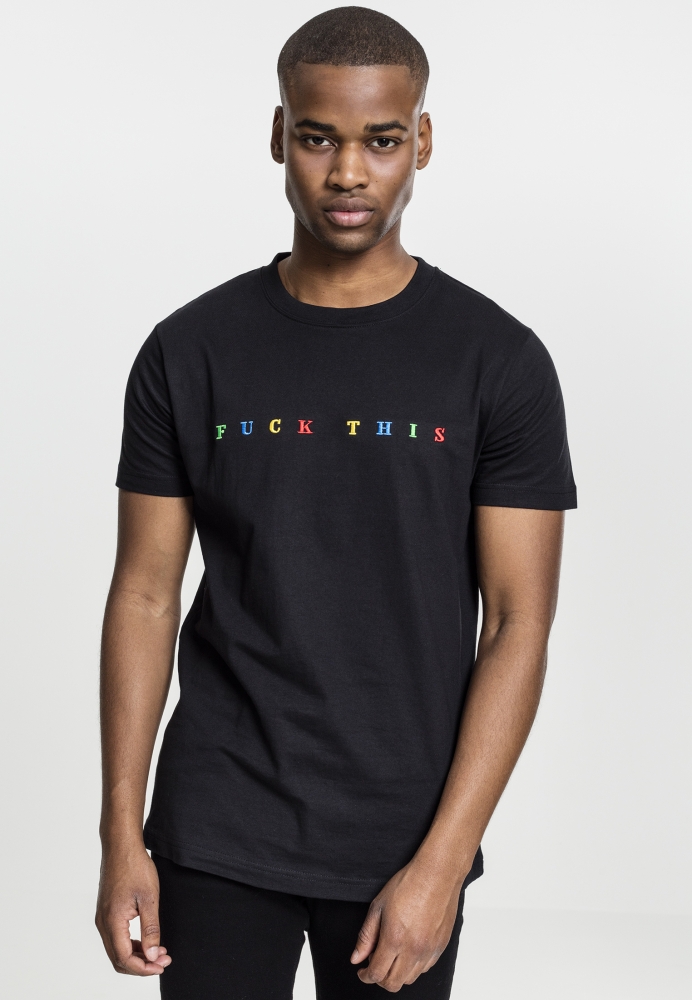 Tricou Fuck This negru Mister Tee