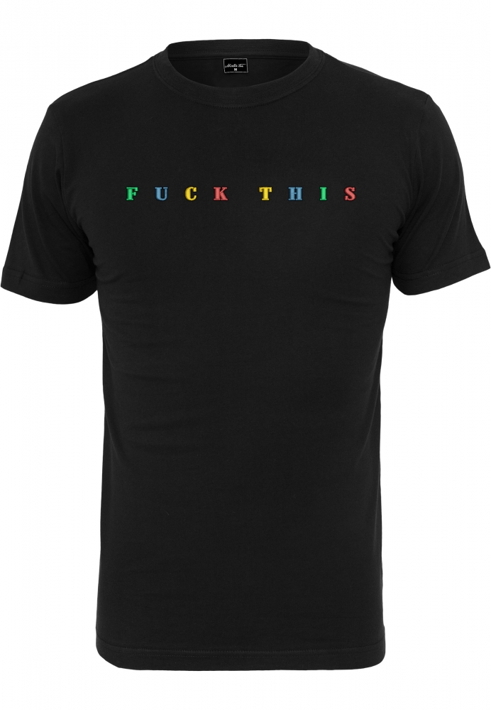 Tricou Fuck This negru Mister Tee