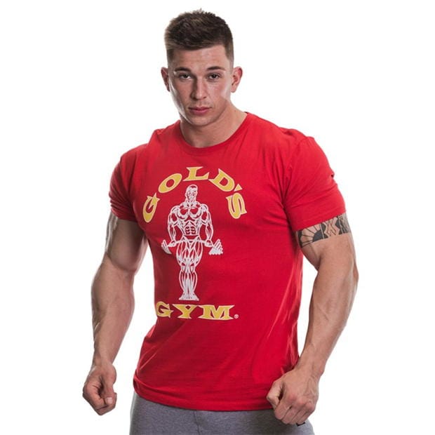 Tricou Golds sala sala Muscle Joe pentru Barbati rosu