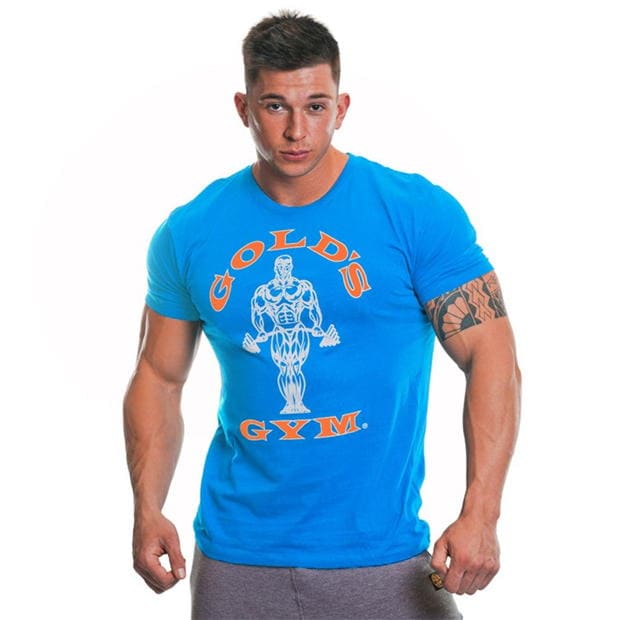 Tricou Golds sala sala Muscle Joe pentru Barbati turcoaz