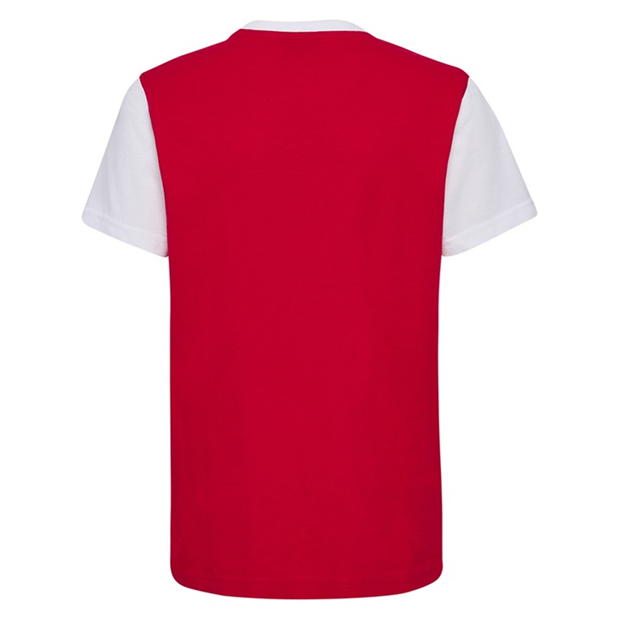 Tricou Hummel Denmark Fan Block pentru copii rosu alb