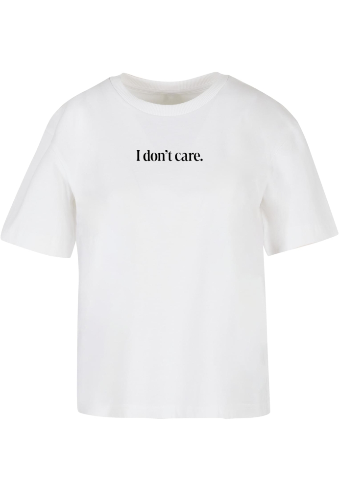 Tricou I Don?t Care alb Miss Tee