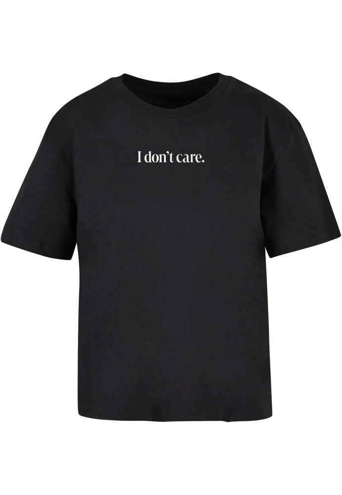 Tricou I Don?t Care negru Miss Tee