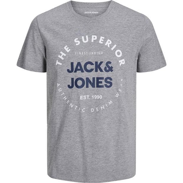 Tricou Jack and Jones 5-. maneca scurta pentru Barbati alb gri visiniu kaki bleumarin