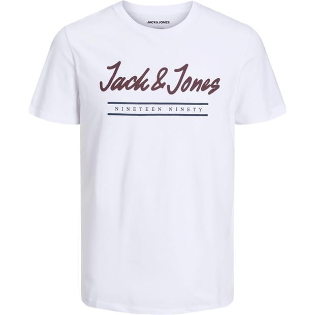 Tricou Jack and Jones 5-. maneca scurta pentru Barbati alb gri visiniu kaki bleumarin