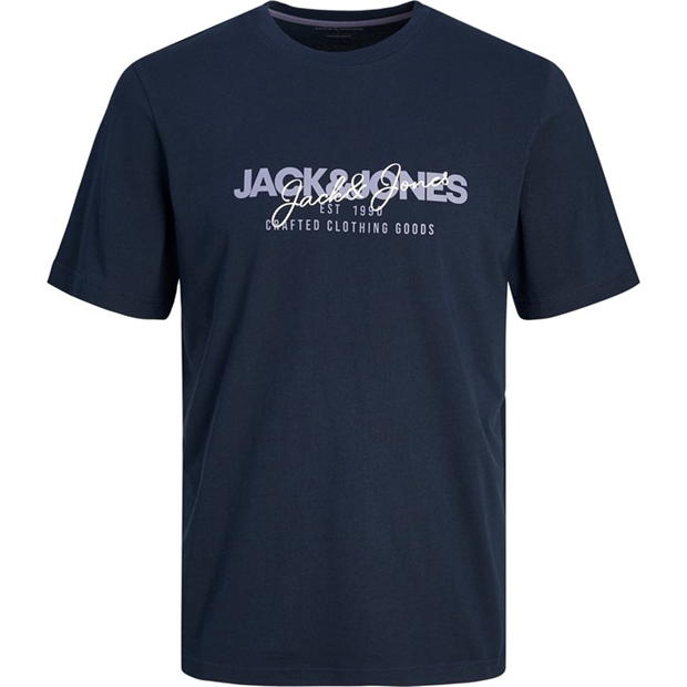 Tricou Jack and Jones 5-. maneca scurta pentru Barbati alb verde visiniu bleumarin negru