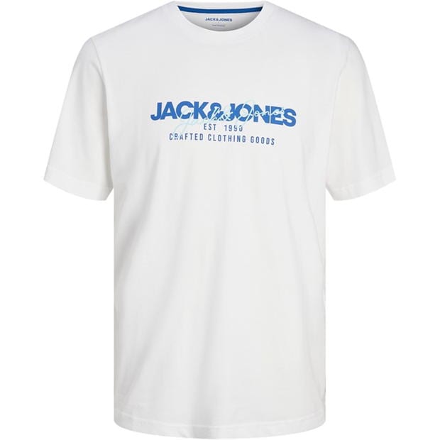 Tricou Jack and Jones 5-. maneca scurta pentru Barbati alb verde visiniu bleumarin negru