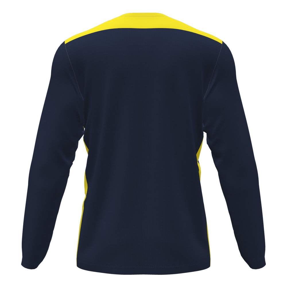 Tricou Joma Championship Vi cu Maneca Lunga bleumarin Fluor galben